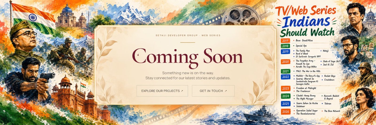 Sethji Developer Group Web Series — Coming Soon: Indian Stories Unfold
